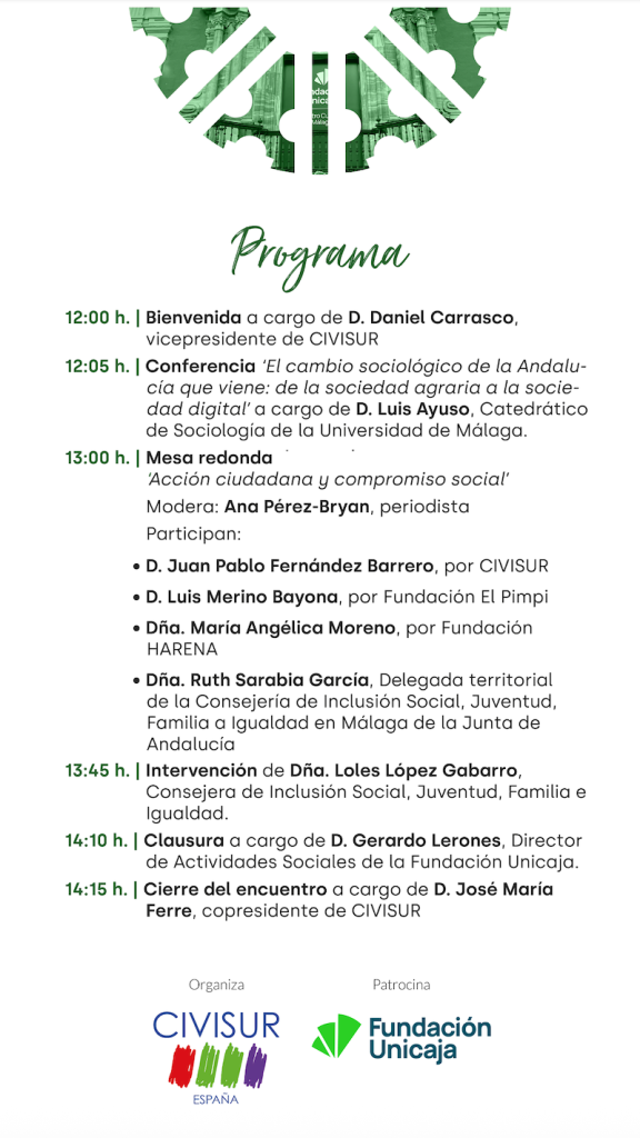 Justicia Social y acción ciudadana - Programa